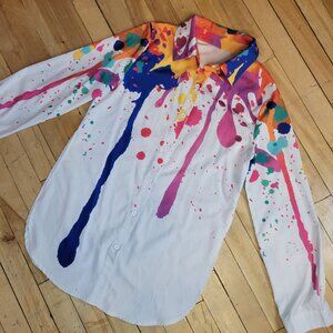 Greathe Paint Splatter Shirt — Wearable Art in XS